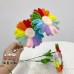 65 PCS * Pipe Cleaner Chenille Stems Handmade Multicolor Sunflower Making Kit DIY Art Flower Bouquet Craft Set Hot Glue Sticks Tape 