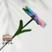 20 PCS * Handmade Pipe Cleaner Multicolor Sunflower Green Leaves Artificial Simulation Flower Indoor Home Desktop Party Wedding Decor 