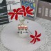 12 PCS * Handmade Pipe Cleaner Bicolor Lily Flower Artificial Simulation Flower Indoor Home Desktop Party Wedding Decor 