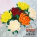 4 PCS * Handmade Pipe Cleaner Peony Flower Green Leaves Artificial Simulation Flower Indoor Home Desktop Party Wedding Decor dmade Pipe Cleaner Daisy Green Leaves Artificial Simulation Flower Indoor Home Desktop Party Wedding Decor