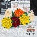 130 PCS * Pipe Cleaner Chenille Stems Handmade Peony Flower Making Kit DIY Art Flower Bouquet Craft Set Hot Glue Sticks Tape 