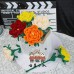 130 PCS * Pipe Cleaner Chenille Stems Handmade Peony Flower Making Kit DIY Art Flower Bouquet Craft Set Hot Glue Sticks Tape 