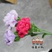15 PCS  * Handmade Pipe Cleaner Carnation Flower Green Leaves Artificial Simulation Flower Indoor Home Desktop Party Wedding Decor 