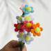 30 PCS * Handmade Pipe Cleaner Chenille Stems Single Daisy Flower Artificial Simulation Flower Indoor Home Desktop Party Wedding Decor 
