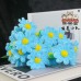 20PCS * Handmade Pipe Cleaner Daisy Green Leaves Artificial Simulation Flower Indoor Home Desktop Party Wedding Decor