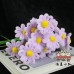 20PCS * Handmade Pipe Cleaner Daisy Green Leaves Artificial Simulation Flower Indoor Home Desktop Party Wedding Decor