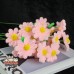 20PCS * Handmade Pipe Cleaner Daisy Green Leaves Artificial Simulation Flower Indoor Home Desktop Party Wedding Decor