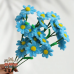 20PCS * Handmade Pipe Cleaner Daisy Green Leaves Artificial Simulation Flower Indoor Home Desktop Party Wedding Decor