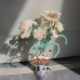 20 PCS * Handmade Pipe Cleaner Daisy Green Leaves Artificial Simulation Flower Indoor Home Desktop Party Wedding Decor