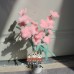20 PCS * Handmade Pipe Cleaner Daisy Green Leaves Artificial Simulation Flower Indoor Home Desktop Party Wedding Decor