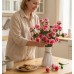 Exactly Same Gradient Pink Color Rose Making Kits As Tiktok Live Streaming Fuzzy Pipe Cleaner Chenille Stems DIY Craft Supplies
