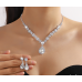 Women's White Color Fashion Wedding Jewelry Luxury Crystal Pearl Necklace/EarringsLadies Jewelry Sets for Bridal Women's White Color Fashion Wedding Jewelry Luxury Crystal Pearl Necklace/EarringsLadies Jewelry Sets for Bridal