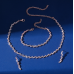 Women's Rose Gold Fashion Wedding Jewelry Luxury Crystal Pearl Necklace/Earrings Ladies Jewelry Sets for Bridal