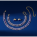 Women's Blue Color Fashion Wedding Jewelry Luxury Crystal Pearl Necklace/Earrings/Bracelet Ladies Jewelry Sets for Bridal