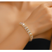 Women's Gold Color Fashion Wedding Jewelry Luxury Crystal Pearl Necklace/Earrings/Bracelet Ladies Jewelry Sets for Bridal