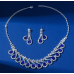 Women's Blue Fashion Wedding Jewelry Luxury Crystal Pearl Necklace/Earrings Ladies Jewelry Sets for Bridal Women's Blue Fashion Wedding Jewelry Luxury Crystal Pearl Necklace/Earrings Ladies Jewelry Sets for Bridal