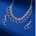 Women's Blue Fashion Wedding Jewelry Luxury Crystal Pearl Necklace/Earrings Ladies Jewelry Sets for Bridal Women's Blue Fashion Wedding Jewelry Luxury Crystal Pearl Necklace/Earrings Ladies Jewelry Sets for Bridal