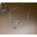 Women's White Fashion White Butterfly Wedding Jewelry Luxury Crystal Pearl Necklace/Earrings Ladies Jewelry Sets for Bridal