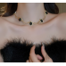 Women's Gold Oval Fashion Wedding Jewelry Luxury Crystal Pearl Necklace/Earrings/Bracelet Ladies Jewelry Sets for Bridal