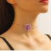 Gothic Elegant Rose Flower Clavicle Chain Necklace for Women Adjustable Sexy Choker Mariage Jewelry Gift Fashion Accessories