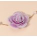 Gothic Elegant Rose Flower Clavicle Chain Necklace for Women Adjustable Sexy Choker Mariage Jewelry Gift Fashion Accessories