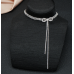 New Shiny Butterfly Necklace Ladies Exquisite Double Layer Clavicle Chain Necklace Jewelry for Ladies Gift