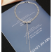 New Shiny Butterfly Necklace Ladies Exquisite Double Layer Clavicle Chain Necklace Jewelry for Ladies Gift