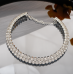 New Shiny Necklace Ladies Exquisite Double Layer Clavicle Chain Necklace Jewelry for Ladies Gift