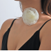 Gothic White Rose Flower Clavicle Chain Necklace for Women Adjustable Sexy Choker Mariage Jewelry Gift Fashion Accessories Gothic White Rose Flower Clavicle Chain Necklace for Women Adjustable Sexy Choker Mariage Jewelry Gift Fashion Accessories