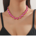 New Shiny Multicolor Heart Necklace Ladies Exquisite Clavicle Chain Necklace Jewelry for Ladies Gift New Shiny Multicolor Heart Necklace Ladies Exquisite Clavicle Chain Necklace Jewelry for Ladies Gift