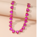 New Shiny Multicolor Heart Necklace Ladies Exquisite Clavicle Chain Necklace Jewelry for Ladies Gift New Shiny Multicolor Heart Necklace Ladies Exquisite Clavicle Chain Necklace Jewelry for Ladies Gift