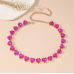 New Shiny Multicolor Heart Necklace Ladies Exquisite Clavicle Chain Necklace Jewelry for Ladies Gift New Shiny Multicolor Heart Necklace Ladies Exquisite Clavicle Chain Necklace Jewelry for Ladies Gift