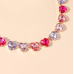 New Shiny Multicolor Heart Necklace Ladies Exquisite Clavicle Chain Necklace Jewelry for Ladies Gift