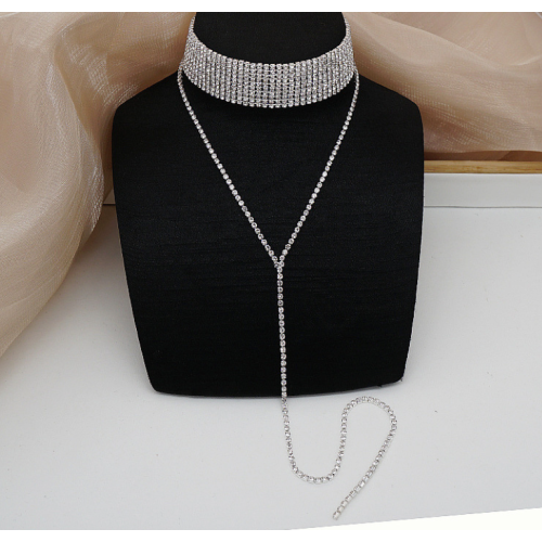 New Shiny Ten Necklace Ladies Exquisite Double Layer Clavicle Chain Necklace Jewelry for Ladies Gift New Shiny Ten Necklace Ladies Exquisite Double Layer Clavicle Chain Necklace Jewelry for Ladies Gift