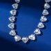 New Shiny Silver Heart Necklace Ladies Exquisite Clavicle Chain Necklace Jewelry for Ladies Gift