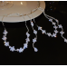 New Shiny Silver Flower Necklace Ladies Exquisite Clavicle Chain Necklace Jewelry for Ladies Gift