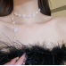 New Shiny Silver Flower Necklace Ladies Exquisite Clavicle Chain Necklace Jewelry for Ladies Gift