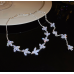 New Shiny Silver Flower Necklace Ladies Exquisite Clavicle Chain Necklace Jewelry for Ladies Gift New Shiny Silver Flower Necklace Ladies Exquisite Clavicle Chain Necklace Jewelry for Ladies Gift