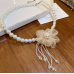 New White Pearl Flower Necklace Tassel Ladies Exquisite Clavicle Chain Necklace Jewelry for Ladies Gift