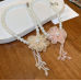 New White Pearl Flower Necklace Tassel Ladies Exquisite Clavicle Chain Necklace Jewelry for Ladies Gift New White Pearl Flower Necklace Tassel Ladies Exquisite Clavicle Chain Necklace Jewelry for Ladies Gift