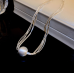 New Silver Round Necklace Ladies Exquisite Clavicle Chain Necklace Jewelry for Ladies Gift