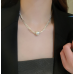 New Silver Round Necklace Ladies Exquisite Clavicle Chain Necklace Jewelry for Ladies Gift