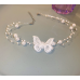 New White Pearl Butterfly Necklace Ladies Exquisite Clavicle Chain Necklace Jewelry for Ladies Gift