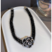 New Black Flower Necklace Ladies Exquisite Clavicle Chain Necklace Jewelry for Ladies Gift New Black Flower Necklace Ladies Exquisite Clavicle Chain Necklace Jewelry for Ladies Gift