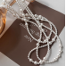 New White Pearl Three Layer Necklace Ladies Exquisite Clavicle Chain Necklace Jewelry for Ladies Gift