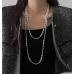 New White Pearl Three Layer Necklace Ladies Exquisite Clavicle Chain Necklace Jewelry for Ladies Gift New White Pearl Three Layer Necklace Ladies Exquisite Clavicle Chain Necklace Jewelry for Ladies Gift