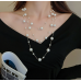 New White Pearl Two Layer Necklace Ladies Exquisite Clavicle Chain Necklace Jewelry for Ladies Gift