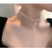 New White Pearl Three Layer Necklace Ladies Exquisite Clavicle Chain Necklace Jewelry for Ladies Gift New White Pearl Three Layer Necklace Ladies Exquisite Clavicle Chain Necklace Jewelry for Ladies Gift
