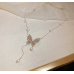 New White Pearl Butterfly Necklace Ladies Exquisite Clavicle Chain Necklace Jewelry for Ladies Gift