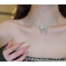 New White Butterfly Necklace Ladies Exquisite Clavicle Chain Necklace Jewelry for Ladies Gift